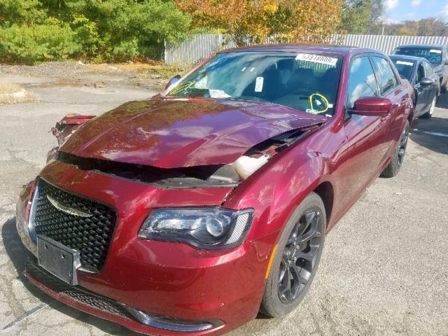 2C3CCABG8KH648032 - 2019 CHRYSLER 300 S RED photo 2