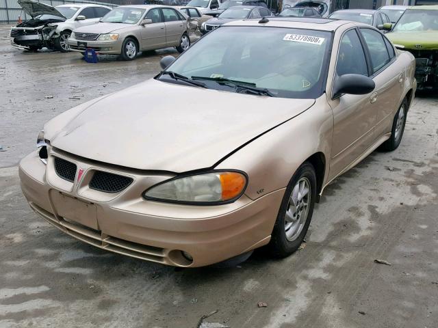 1G2NF52E54M505027 - 2004 PONTIAC GRAND AM S GOLD photo 2