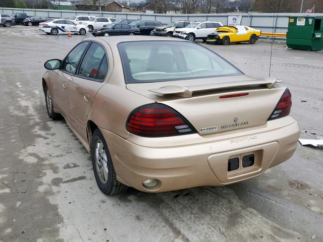 1G2NF52E54M505027 - 2004 PONTIAC GRAND AM S GOLD photo 3