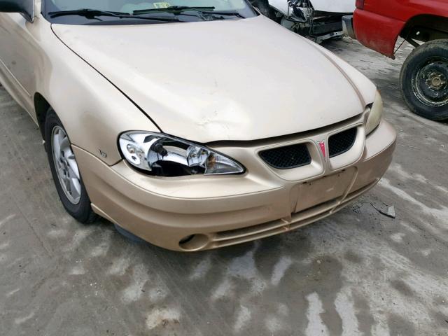 1G2NF52E54M505027 - 2004 PONTIAC GRAND AM S GOLD photo 9