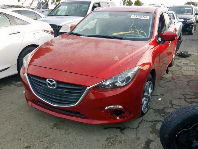 JM1BM1M79E1101663 - 2014 MAZDA 3 GRAND TO RED photo 2