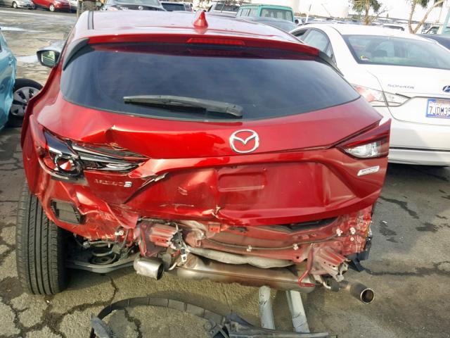 JM1BM1M79E1101663 - 2014 MAZDA 3 GRAND TO RED photo 9