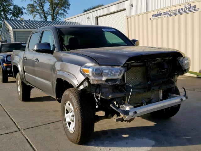 3TMCZ5AN4HM049852 - 2017 TOYOTA TACOMA DOU ნაცრისფერი ფოტო 1