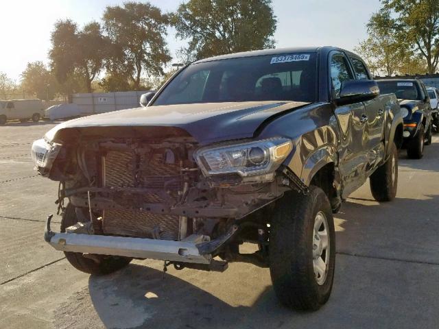 3TMCZ5AN4HM049852 - 2017 TOYOTA TACOMA DOU ნაცრისფერი ფოტო 2