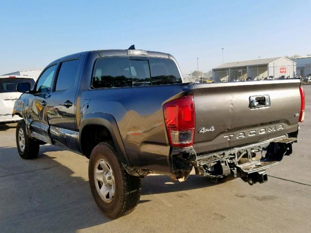 3TMCZ5AN4HM049852 - 2017 TOYOTA TACOMA DOU ნაცრისფერი ფოტო 3