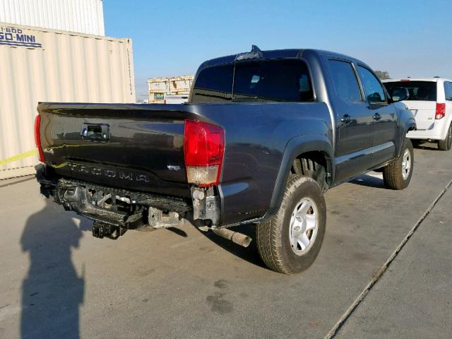 3TMCZ5AN4HM049852 - 2017 TOYOTA TACOMA DOU ნაცრისფერი ფოტო 4