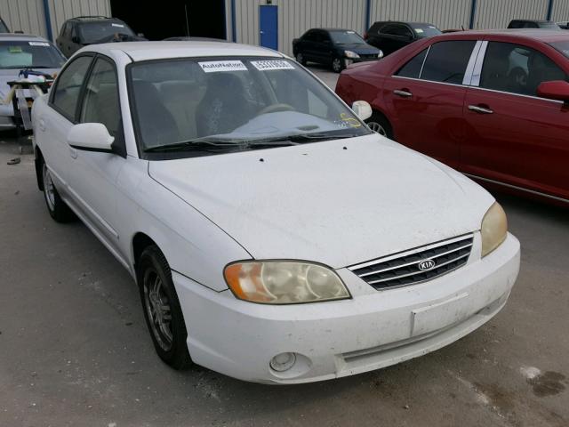 KNAFB121135300828 - 2003 KIA SPECTRA BA WHITE photo 1