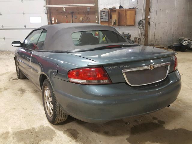 1C3EL75R36N282227 - 2006 CHRYSLER SEBRING GT BLUE photo 3