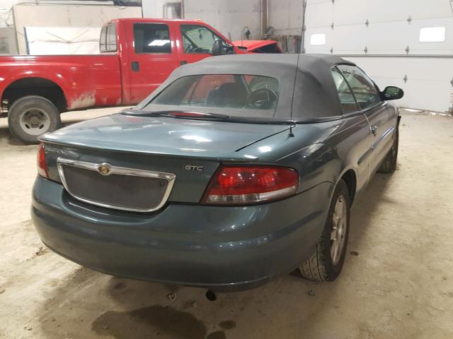 1C3EL75R36N282227 - 2006 CHRYSLER SEBRING GT BLUE photo 4