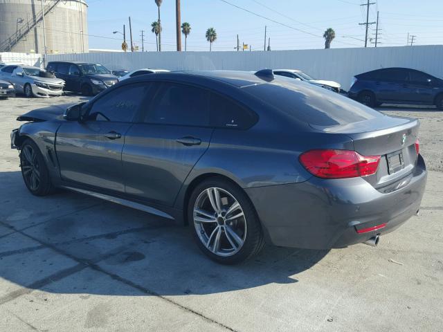 WBA4B1C57FD954879 - 2015 BMW 435 I GRAY photo 3