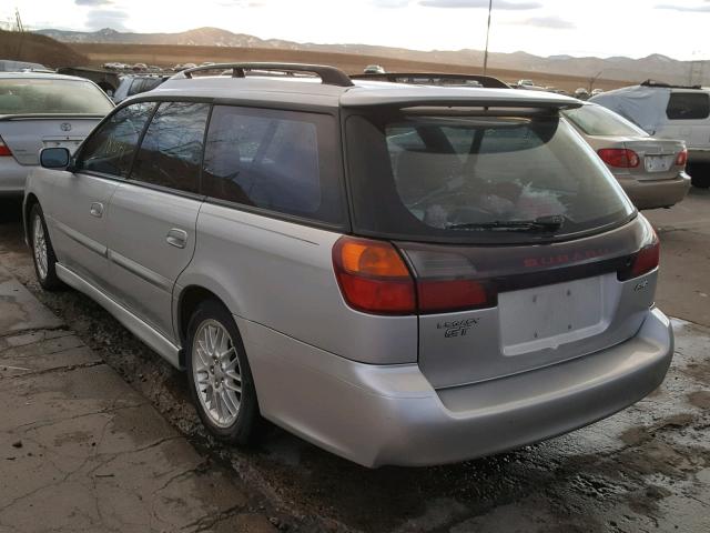 4S3BH645727306424 - 2002 SUBARU LEGACY GT GRAY photo 3