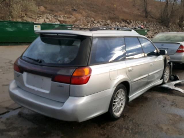 4S3BH645727306424 - 2002 SUBARU LEGACY GT GRAY photo 4