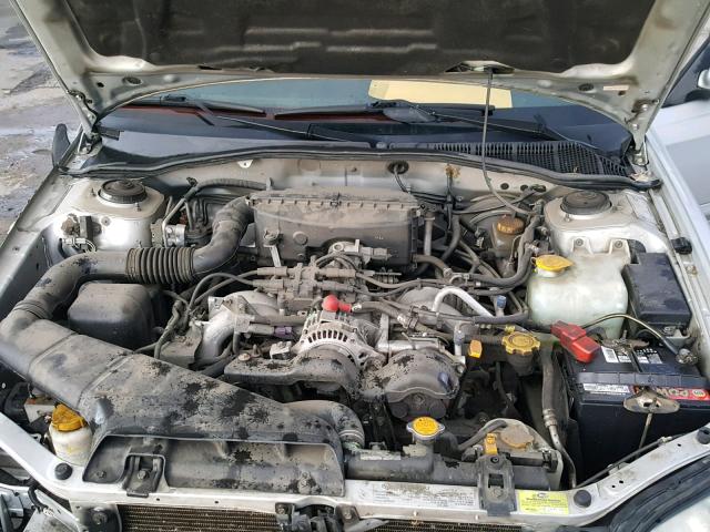 4S3BH645727306424 - 2002 SUBARU LEGACY GT GRAY photo 7