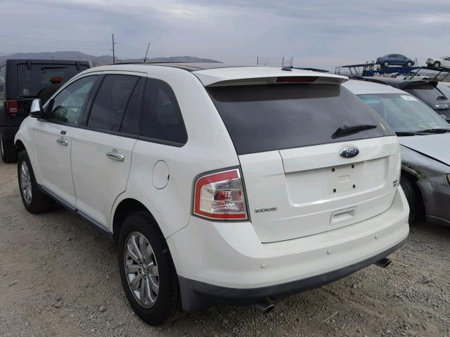 2FMDK48C19BA45022 - 2009 FORD EDGE SEL WHITE photo 3