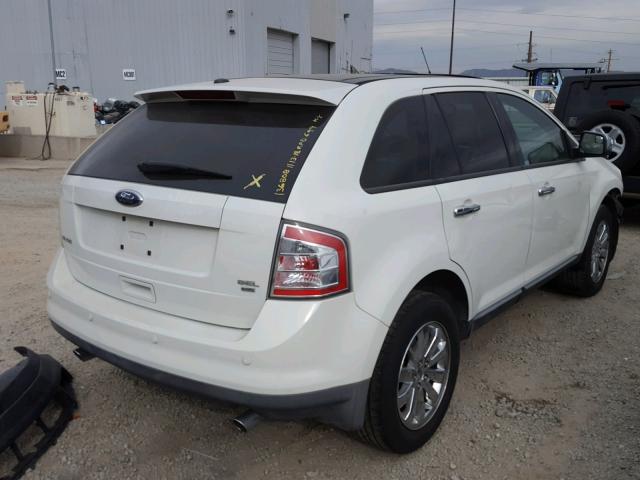 2FMDK48C19BA45022 - 2009 FORD EDGE SEL WHITE photo 4