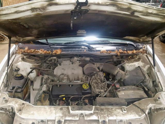 1FALP52U2VG237597 - 1997 FORD TAURUS GL WHITE photo 7