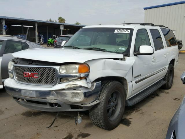 1GKEC16T12J205722 - 2002 GMC YUKON XL C WHITE photo 2