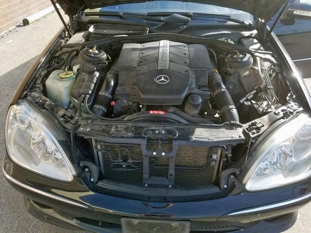 WDBNG84J64A427779 - 2004 MERCEDES-BENZ S 500 4MAT BLACK photo 7