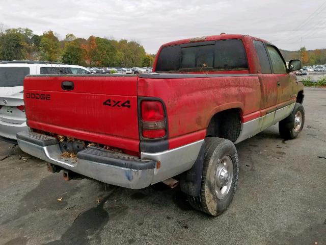 3B7KF23Z72M260487 - 2002 DODGE RAM 2500 RED photo 4