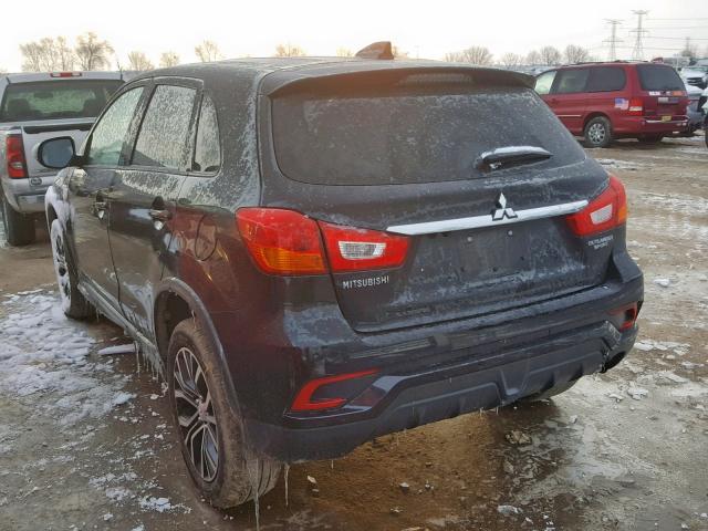 JA4AP3AU3JZ004831 - 2018 MITSUBISHI OUTLANDER BLACK photo 3