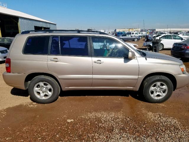 JTEGD21A850128107 - 2005 TOYOTA HIGHLANDER GOLD photo 9