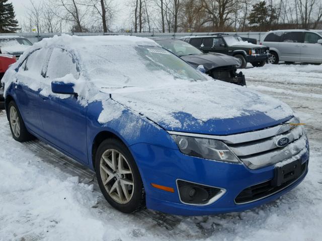 3FAHP0JA0BR215070 - 2011 FORD FUSION SEL BLUE photo 1