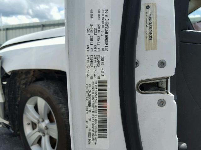 1C4NJCBA5CD634220 - 2012 JEEP COMPASS SP თეთრი ფოტო 10