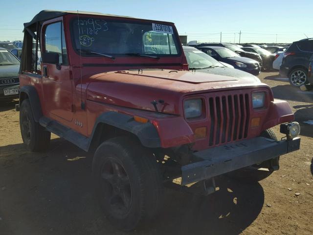1J4FY29S0PP253981 - 1993 JEEP WRANGLER / RED photo 1