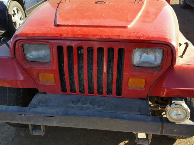 1J4FY29S0PP253981 - 1993 JEEP WRANGLER / RED photo 7