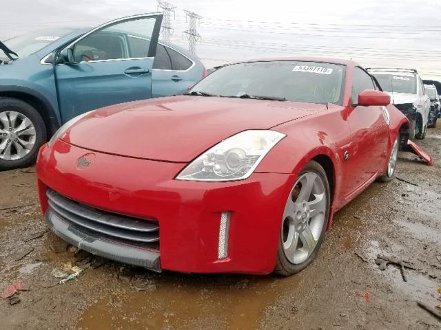 JN1BZ34E47M550071 - 2007 NISSAN 350Z COUPE RED photo 2