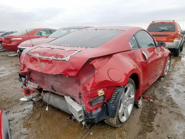 JN1BZ34E47M550071 - 2007 NISSAN 350Z COUPE RED photo 4