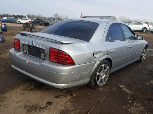 1LNHM87A92Y714343 - 2002 LINCOLN LS SILVER photo 4