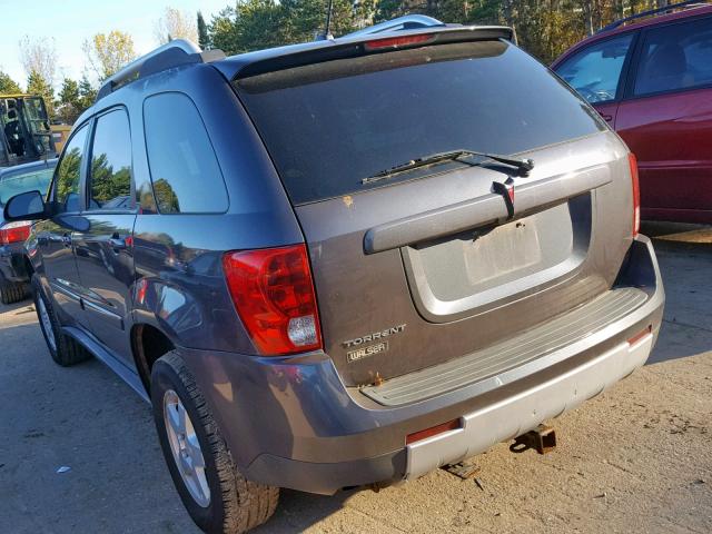 2CKDL63F976019345 - 2007 PONTIAC TORRENT GRAY photo 3