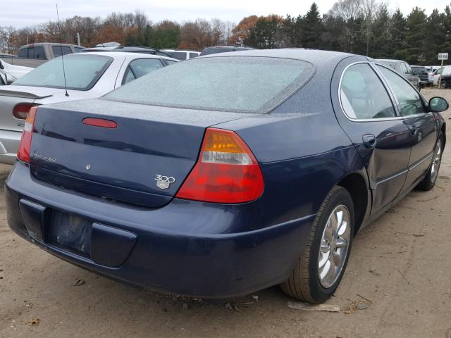 2C3HE66G34H697925 - 2004 CHRYSLER 300M BLUE photo 4