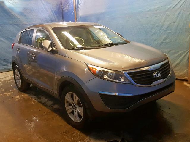 KNDPB3A29D7411128 - 2013 KIA SPORTAGE B SILVER photo 1