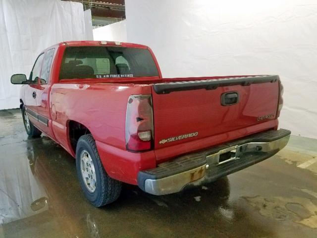 2GCEC19V841187600 - 2004 CHEVROLET SILVERADO RED photo 3