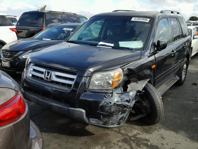 5FNYF18268B037211 - 2008 HONDA PILOT VP BLACK photo 2