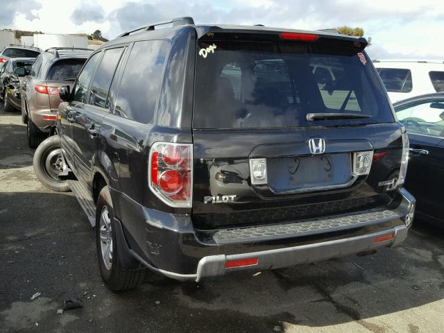 5FNYF18268B037211 - 2008 HONDA PILOT VP BLACK photo 3