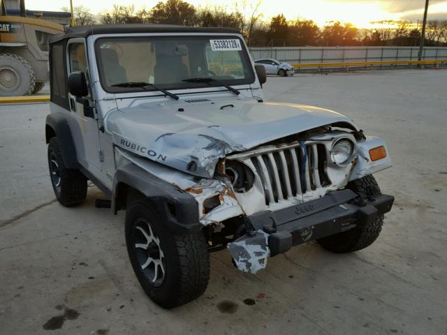 1J4FA69S34P767377 - 2004 JEEP WRANGLER / SILVER photo 1