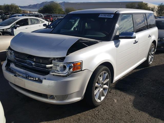 2FMDK53C99BA94482 - 2009 FORD FLEX LIMIT WHITE photo 2