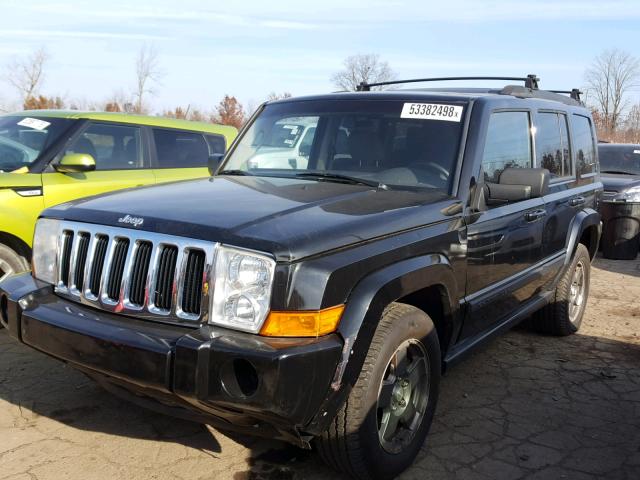 1J8HG48P57C620965 - 2007 JEEP COMMANDER BLACK photo 2