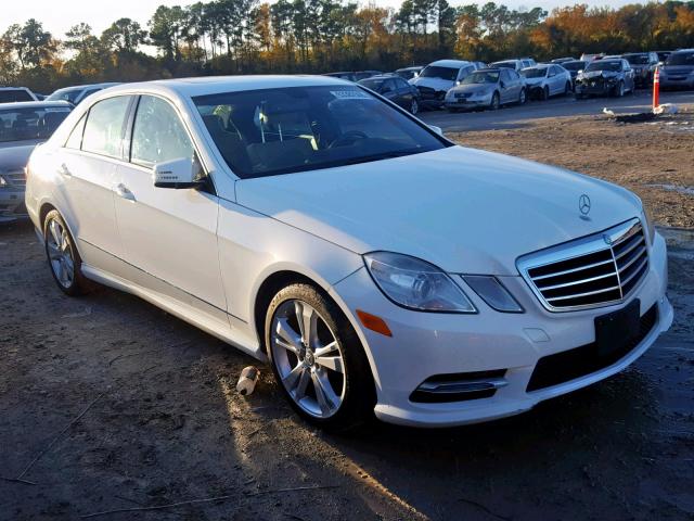 WDDHF5KB8DA736994 - 2013 MERCEDES-BENZ E 350 WHITE photo 1