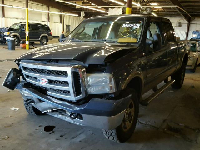 1FTWW31P96ED15459 - 2006 FORD F350 SRW S BLUE photo 2