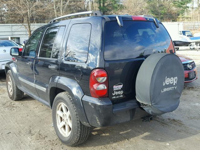 1J4GL58K17W538099 - 2007 JEEP LIBERTY LI BLACK photo 3