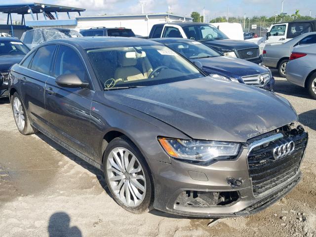 WAUHGAFC0EN146377 - 2014 AUDI A6 PRESTIG CHARCOAL photo 1