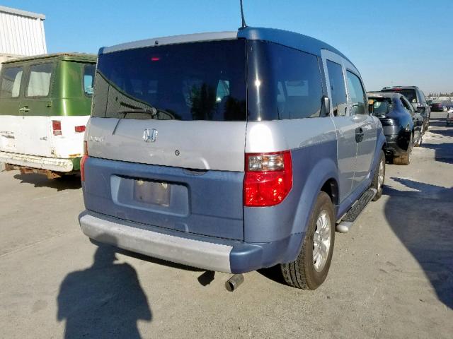 5J6YH18666L001505 - 2006 HONDA ELEMENT EX GRAY photo 4