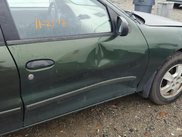 1G1JF52T4Y7262994 - 2000 CHEVROLET CAVALIER L GREEN photo 9