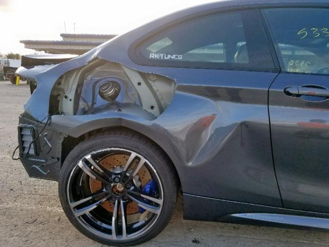 WBS1J5C5XJ7B70120 - 2018 BMW M2 GRAY photo 9