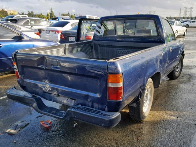 4TARN81AXPZ146986 - 1993 TOYOTA PICKUP 1/2 BLUE photo 4