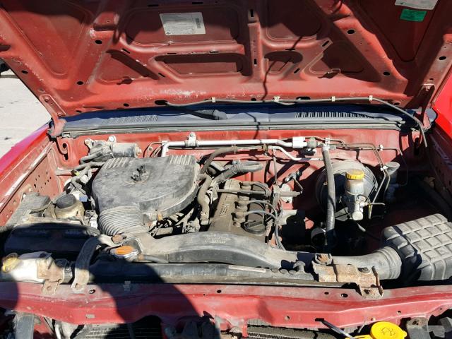 1N6DD21S91C327589 - 2001 NISSAN FRONTIER X RED photo 7